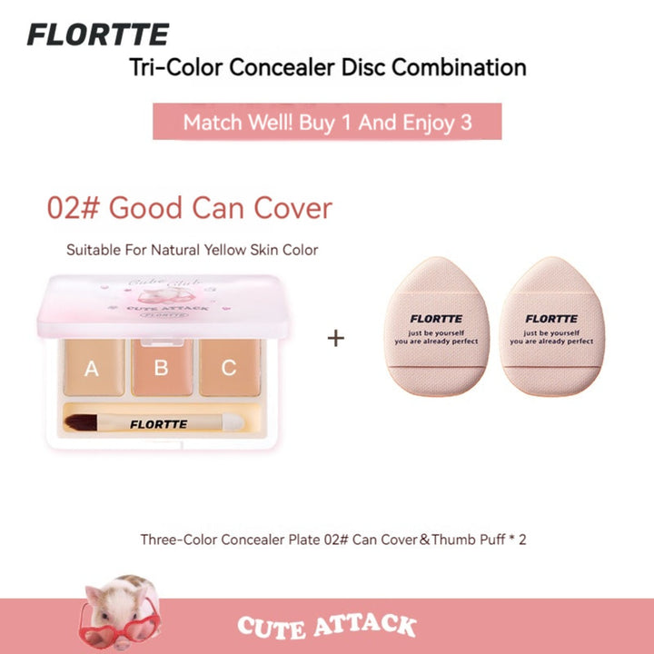 They Are Cute Three-Color Concealer