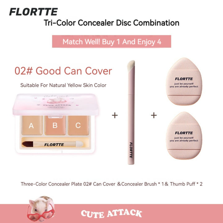 They Are Cute Three-Color Concealer