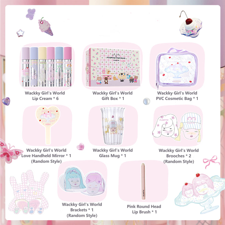 【New】 Wackky Girl's World Lip Cream Gift Set