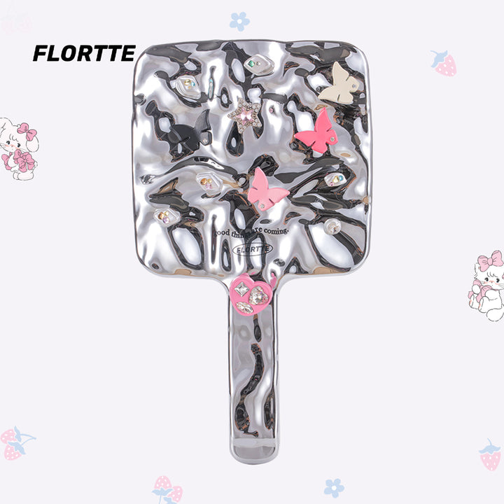 【NEW!】Butterfly Hello Beauty Ripple Handheld Mirror