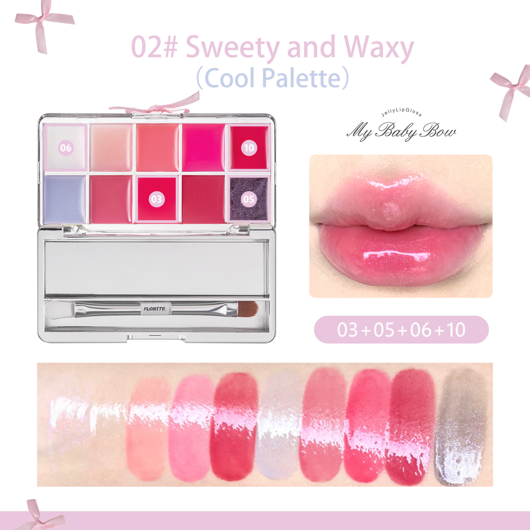 【New】Peng Peng Princess Jelly Lip Gloss Palette（Upgrade Version）