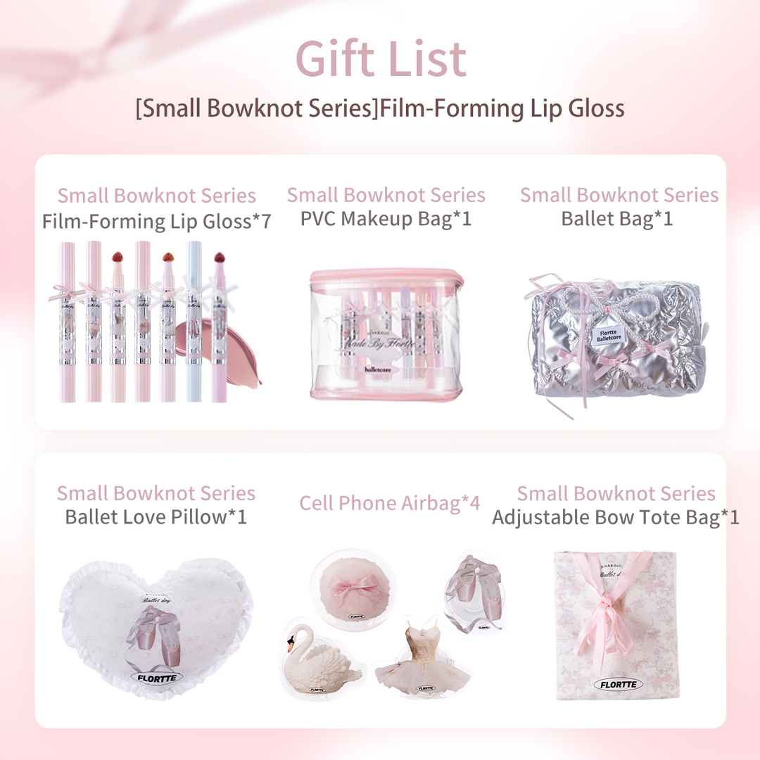 【New】Small Bowknot Series Film-Forming Lip Gloss